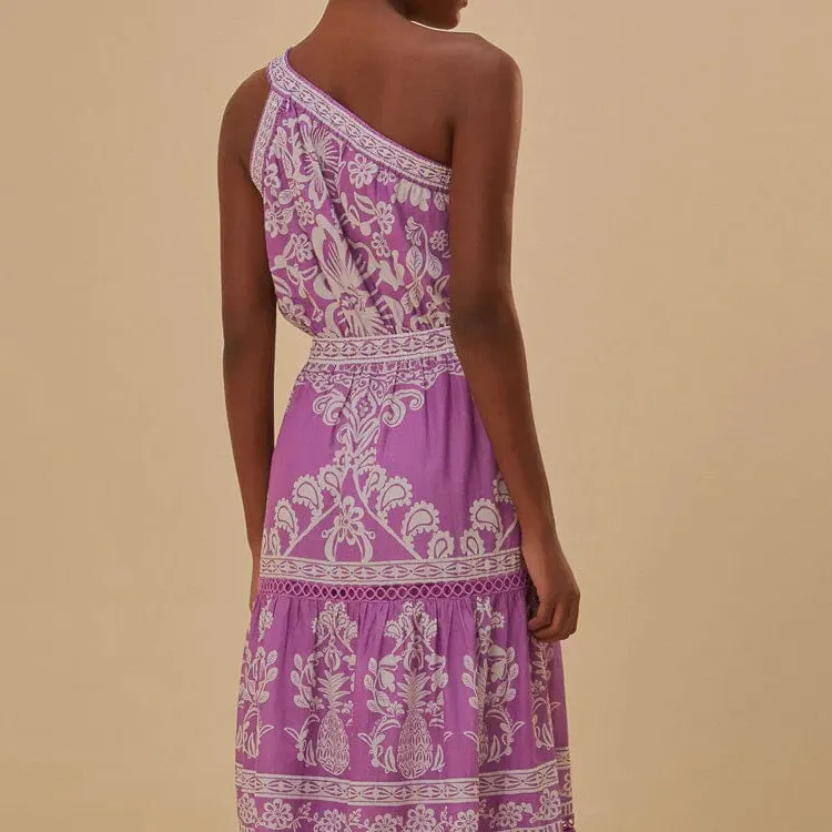 FARM RIO SS24 Sleeveless Dress Women's Lilac-1