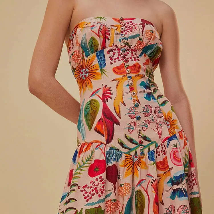 Farm Rio Bright Farm Printed Maxi Dress-3