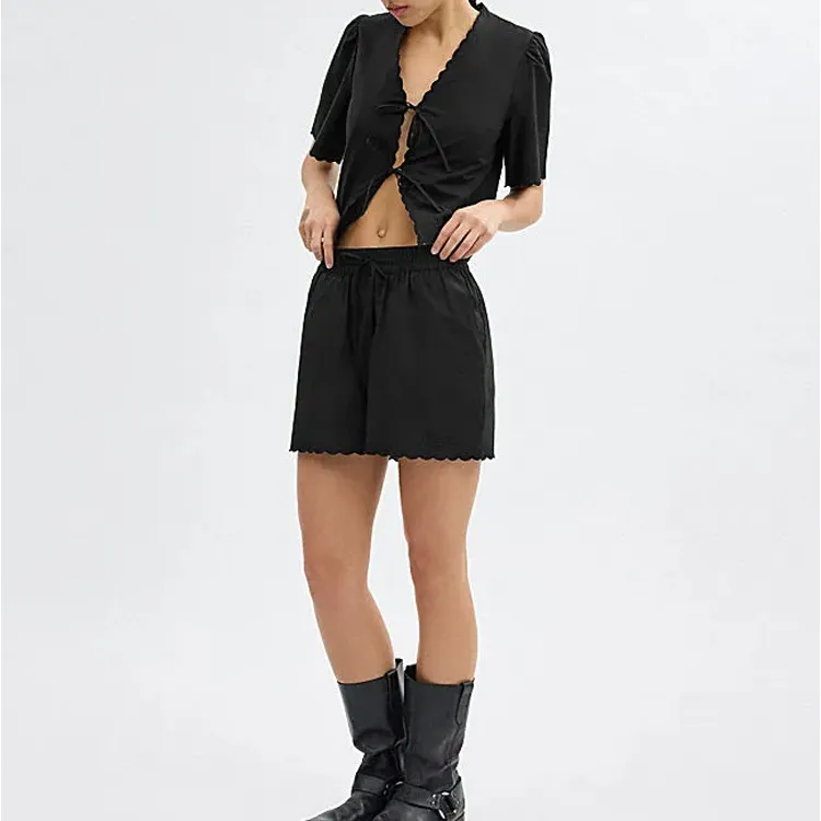 COACH SS24 Casual Shorts Women's Black-1