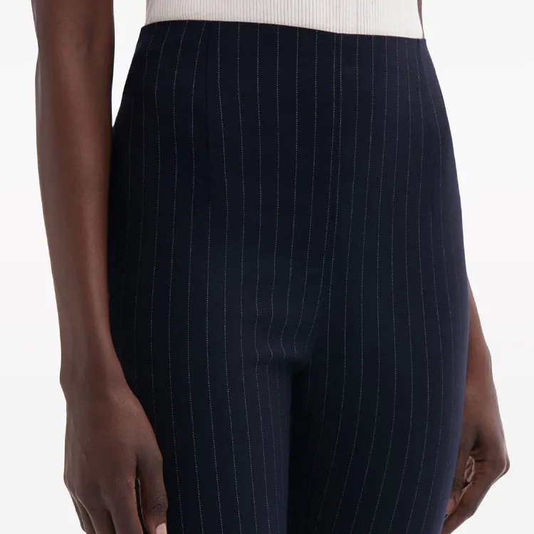 Oscar De La Renta Vertical stripe Wool Trousers-5