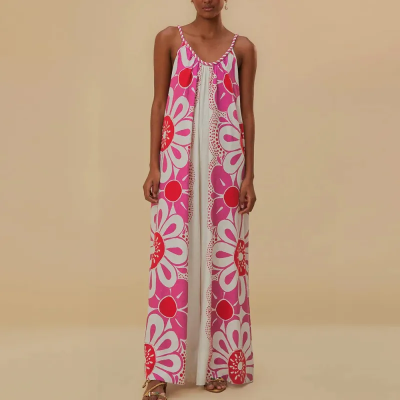 FARM RIO SS24 Jumpsuit Women's Ecru-1