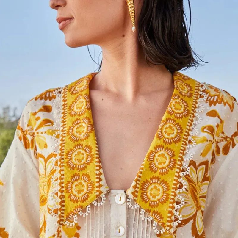 FARM RIO SS24 Shirt Women's Ecru-5