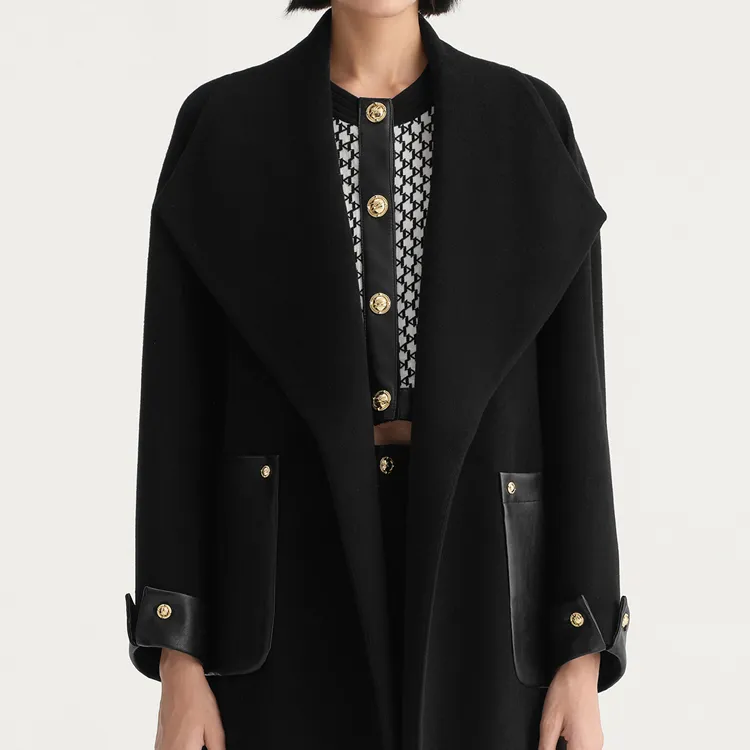 KARL LAGERFELD FW23 Coats Women's Black-3
