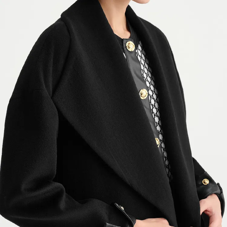 KARL LAGERFELD FW23 Coats Women's Black-4