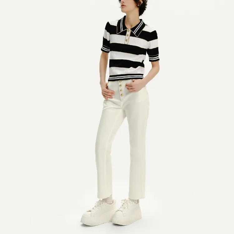 KARL LAGERFELD SS24 Knitwear Women's Black White-1