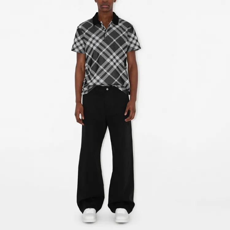 Burberry Polo Shirt Men's Black-3