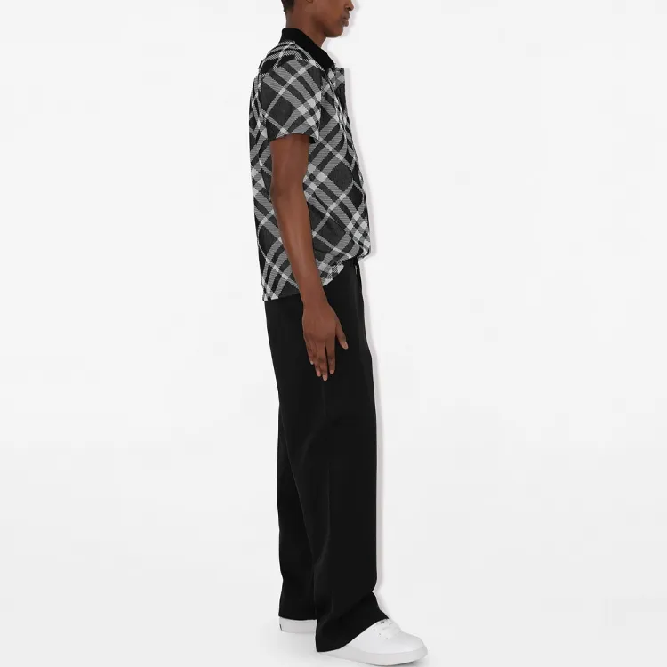 Burberry Polo Shirt Men's Black-4