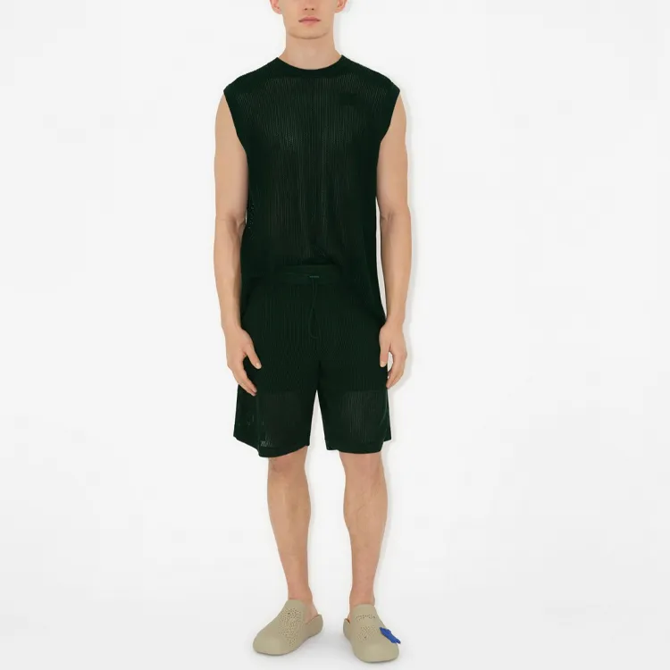 Burberry Casual Shorts Men's Forest Green-2