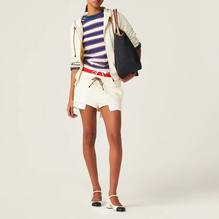 MIU MIU Logo Patch Zipped Hoodie-2