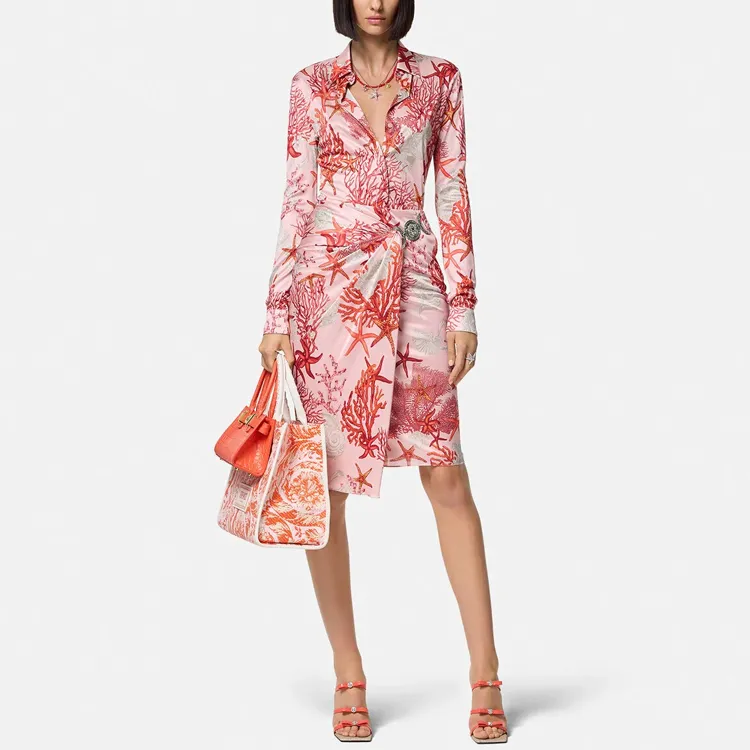 VERSACE Barocco Sea Printed Long-Sleeved Shirt-1