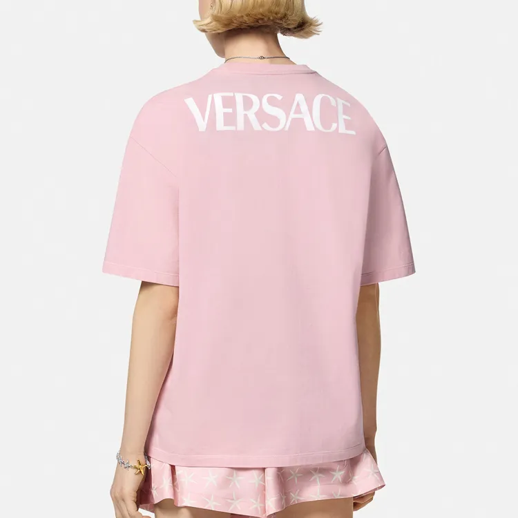 VERSACE Barocco Sea Logo-Printed Crewneck T-Shirt-2