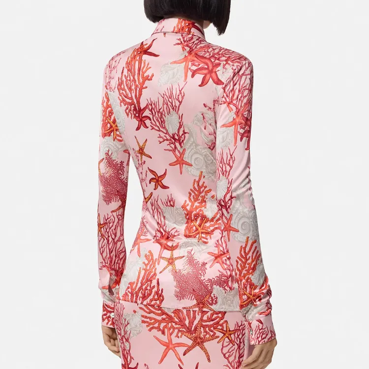 VERSACE Barocco Sea Printed Long-Sleeved Shirt-3