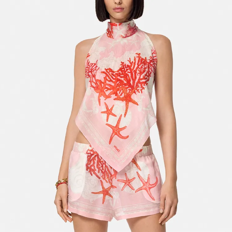 FANSIZHE La Vacanza Vacation Collection SS24 Camisole Women's Pink-2