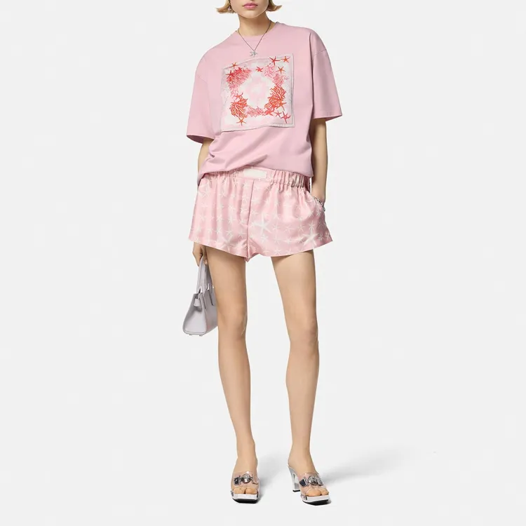 VERSACE Barocco Sea Logo-Printed Crewneck T-Shirt-1