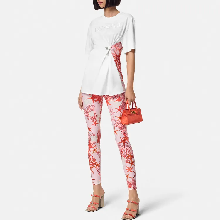 VERSACE Barocco Sea Safety Pin Crewneck T Shirt-1