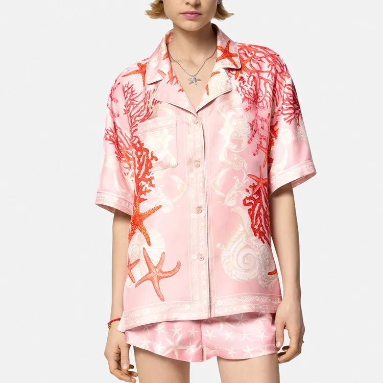 VERSACE Barocco Sea Printed Short-Sleeved Shirt-1
