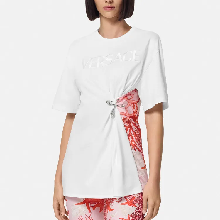 VERSACE Barocco Sea Safety Pin Crewneck T Shirt-2