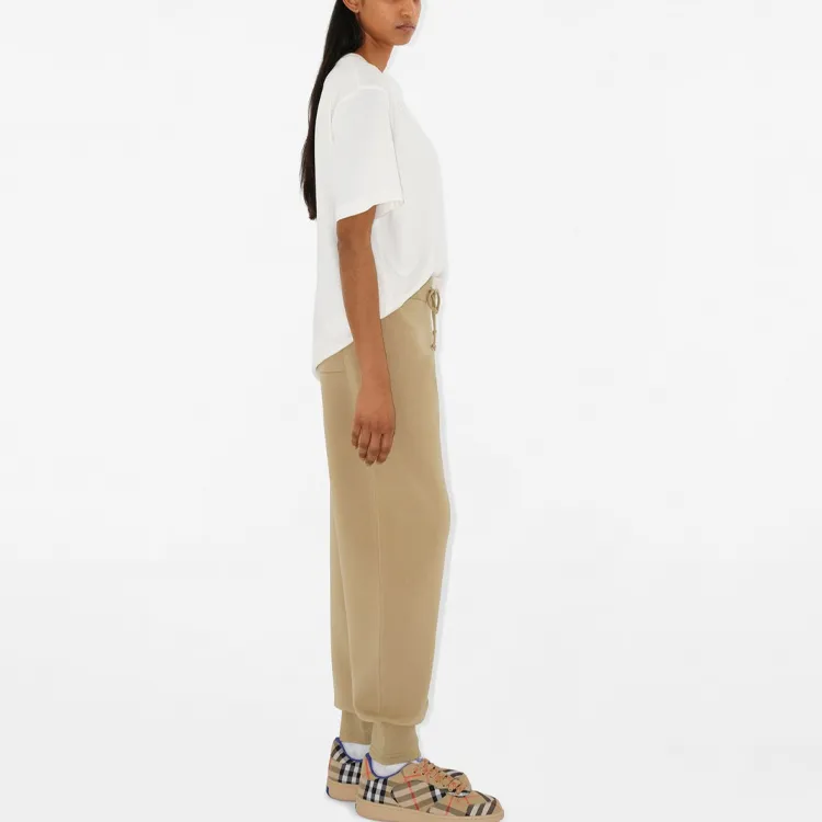 Burberry Knitted Sports Pants Women's Sand-4