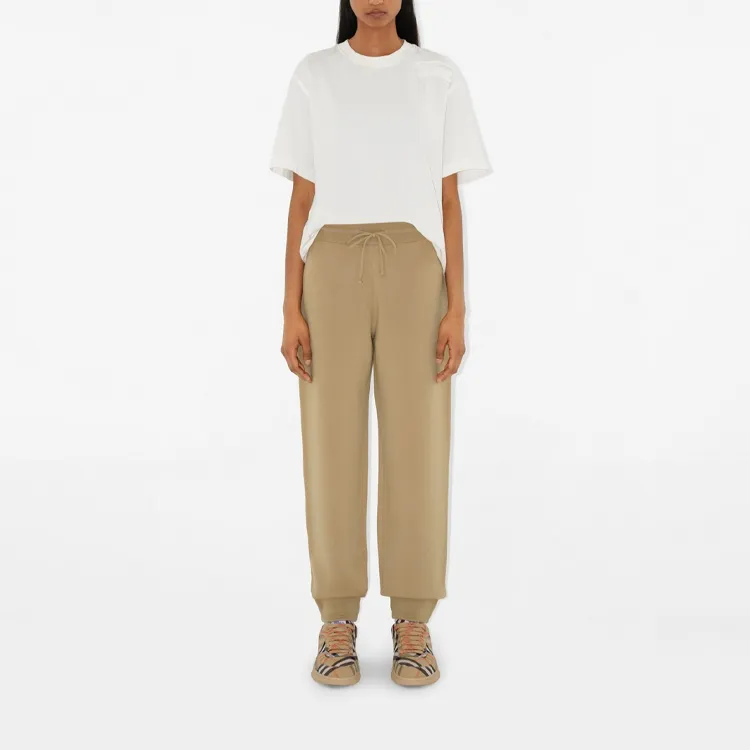 Burberry Knitted Sports Pants Women's Sand-3