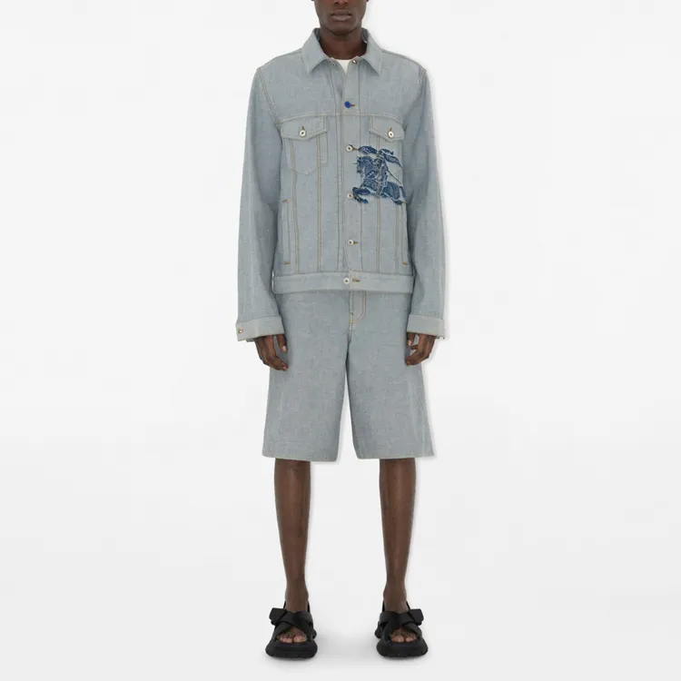 Burberry Denim Jacket Men's Blue-2