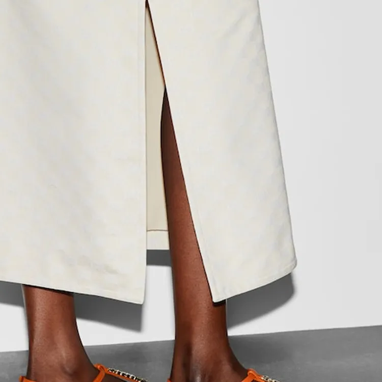 GUCCI Gg Gabardine Midi Skirt-4