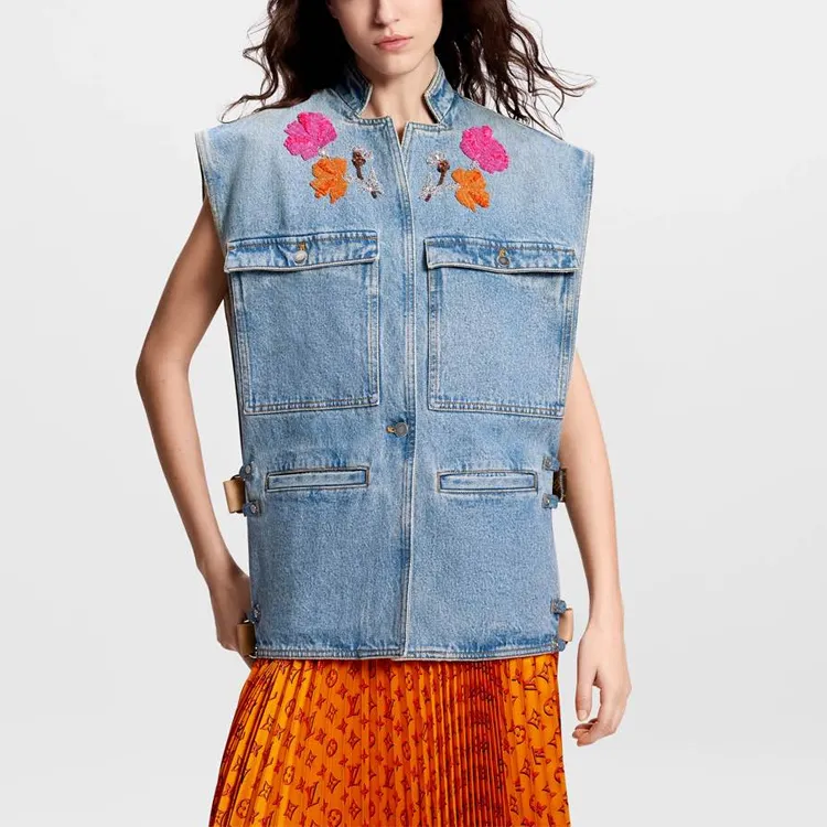 LOUIS VUITTON Embroidered Accent Utility Jacket-1