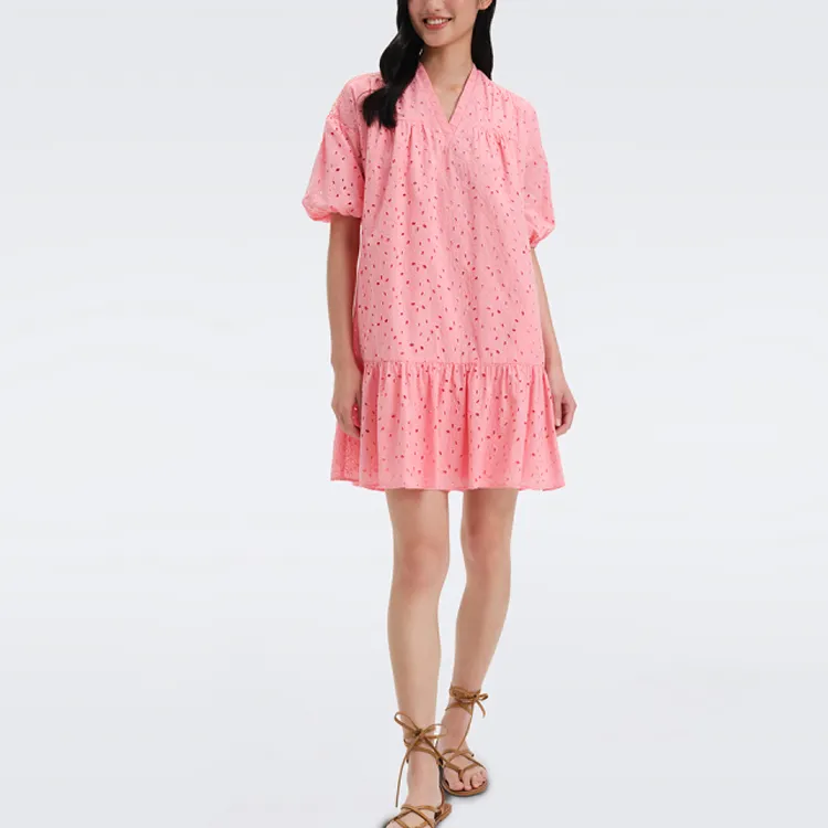 DVF Diane Von Furstenberg Agar Puff sleeve Minidress-1