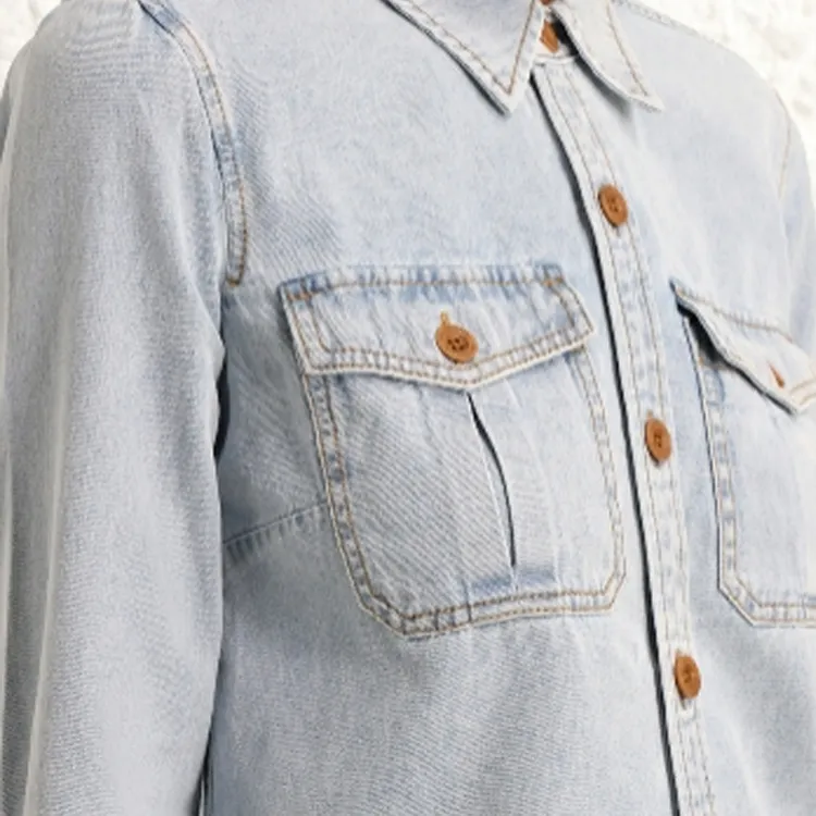 Zimmermann SS24 Denim Jacket Women's Storm Blue-4