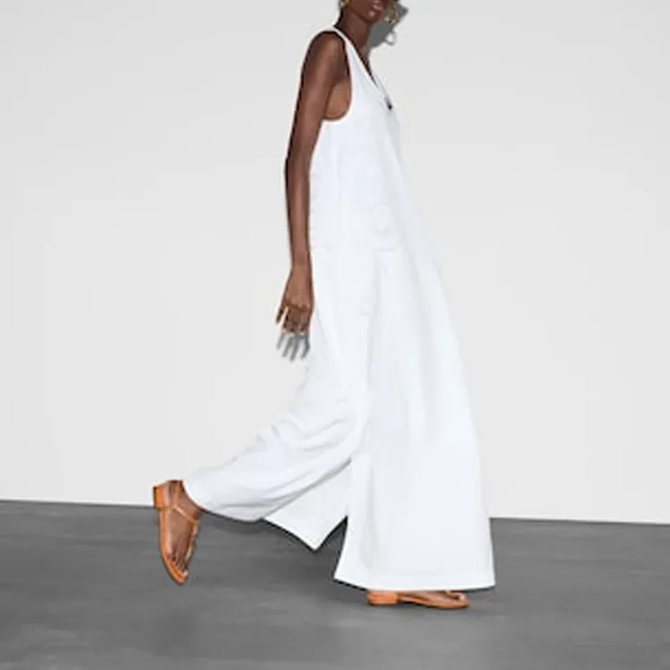 GUCCI Sleeveless Dress Women's White-1