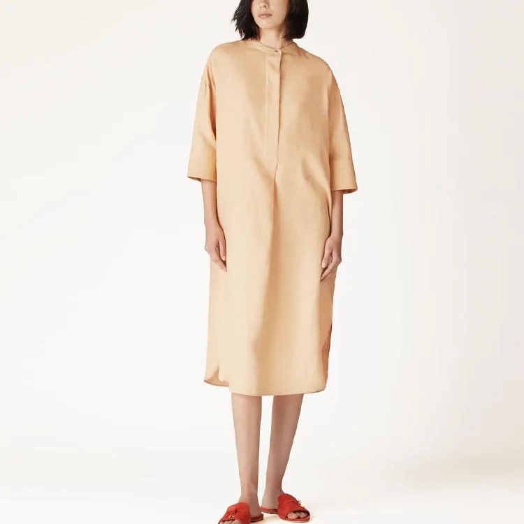Loro Piana SS24 Long-Sleeved Dresses Women's Ginseng Light Yellow-2