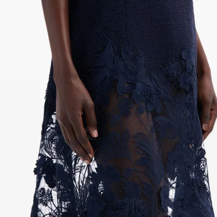 OSCAR DE LA RENTA SS24 Slip Dresses Women's Navy-4