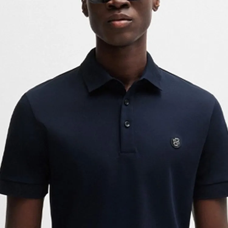 HUGO BOSS FW24 Polo Shirt Men's Dark Blue-3