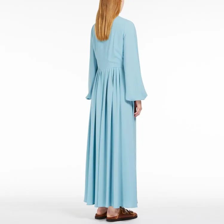 WEEKEND MaxMara V Neck Puff Sleeved Dress-2