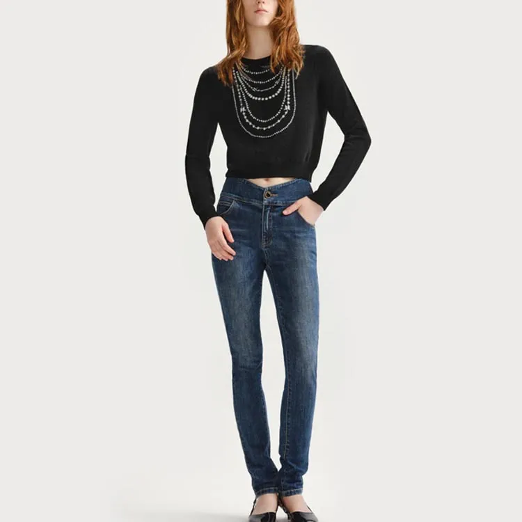 KARL LAGERFELD FW23 Jeans Women's Blue-1