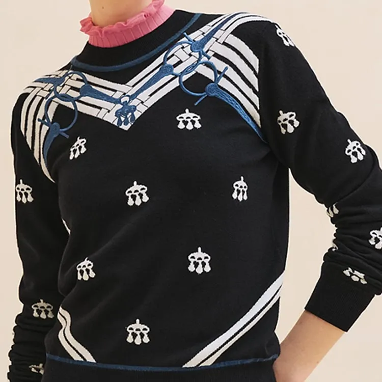 HERMES Sweaters Women's Black-4
