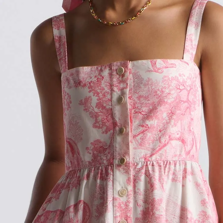 DIOR All Over Printed Sleeveless Dress-4