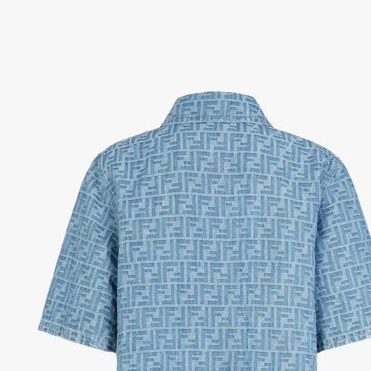 FENDI Ff Jacquard Zipped Denim Jacket-2