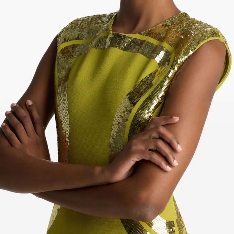 St. John Sequin-design Maxi Dress-4