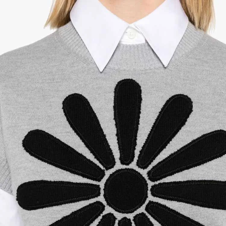 KENZO Marguerite Patch Crewneck Knitted Top-4