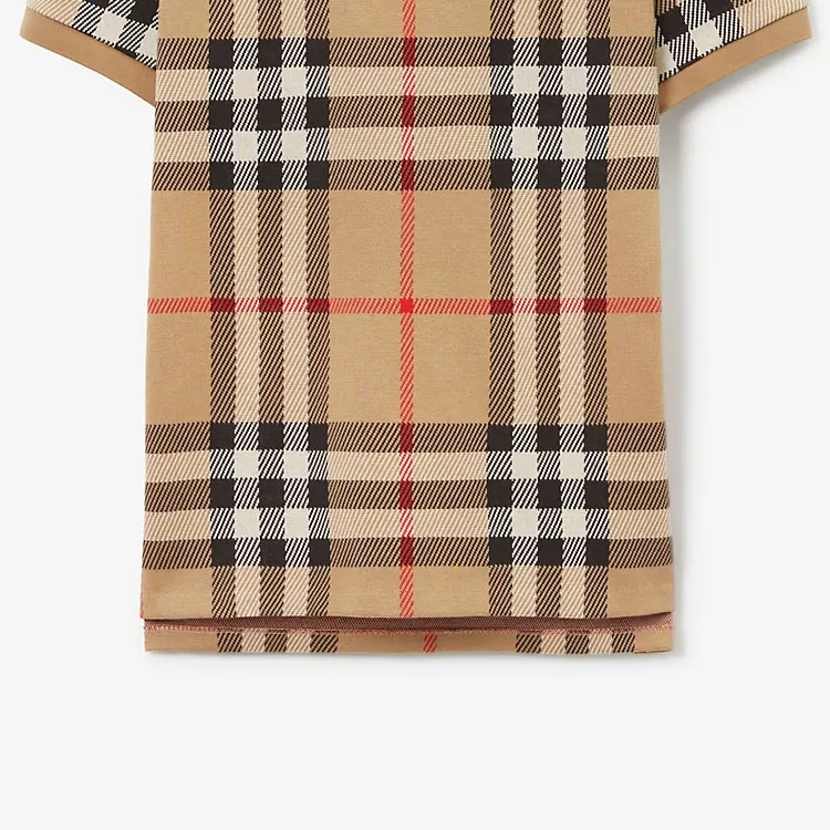 Burberry Check Cotton Jacquard Polo Shirt-3