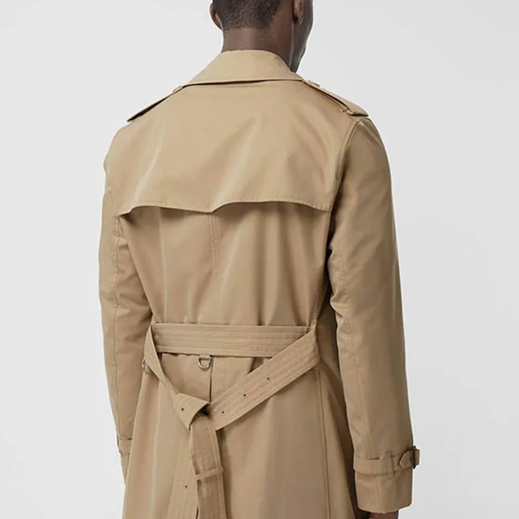 Burberry Trench Coat Men's Molasses Color-5