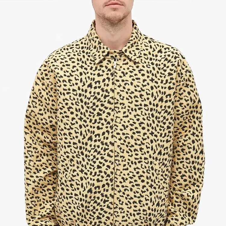 GUCCI Leopard pattern Jacquard Jacket-5