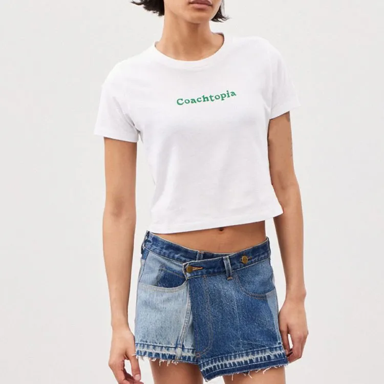 COACH Denim Short Skirts Women's Blue-2