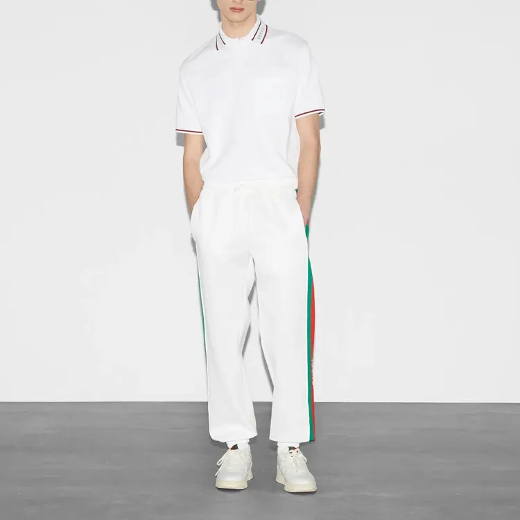 GUCCI SS24 Knitted Sports Pants Men's White-1