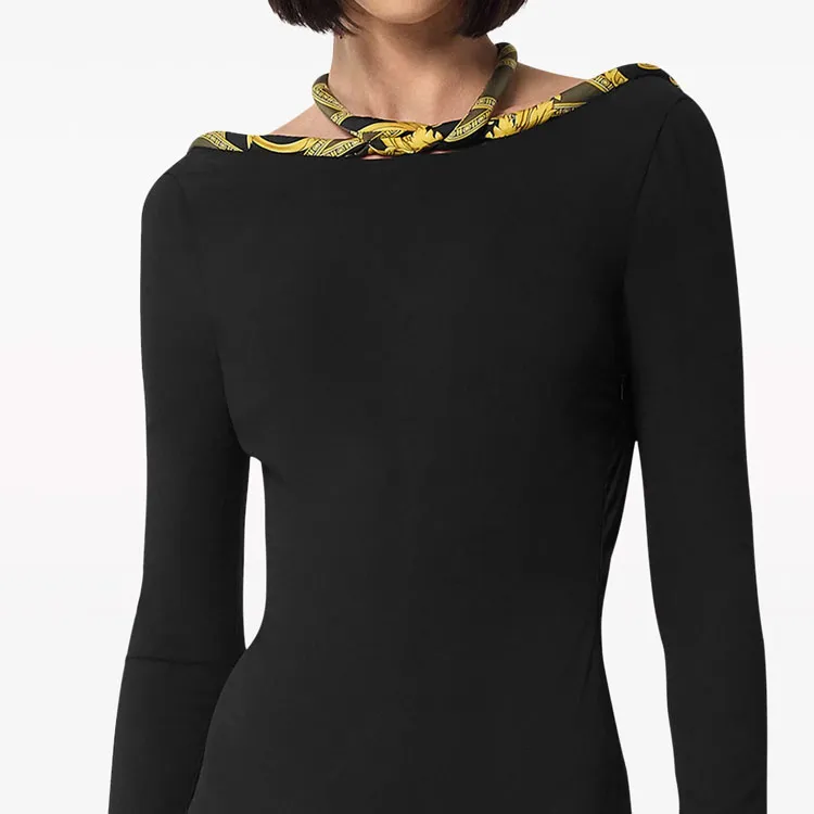 VERSACE La Coupe Des Dieux Long-Sleeved Bodysuit-2