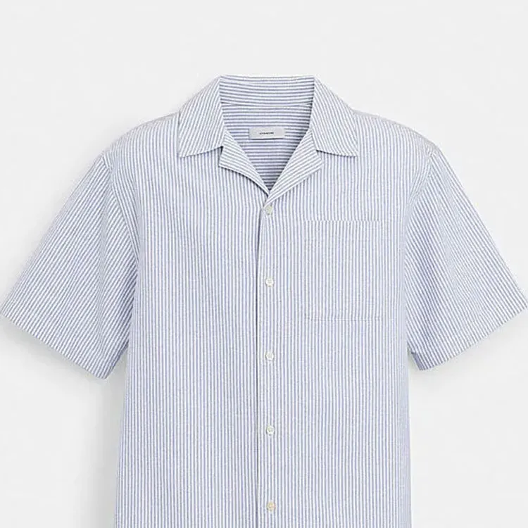 COACH Shirts Men Blue-4