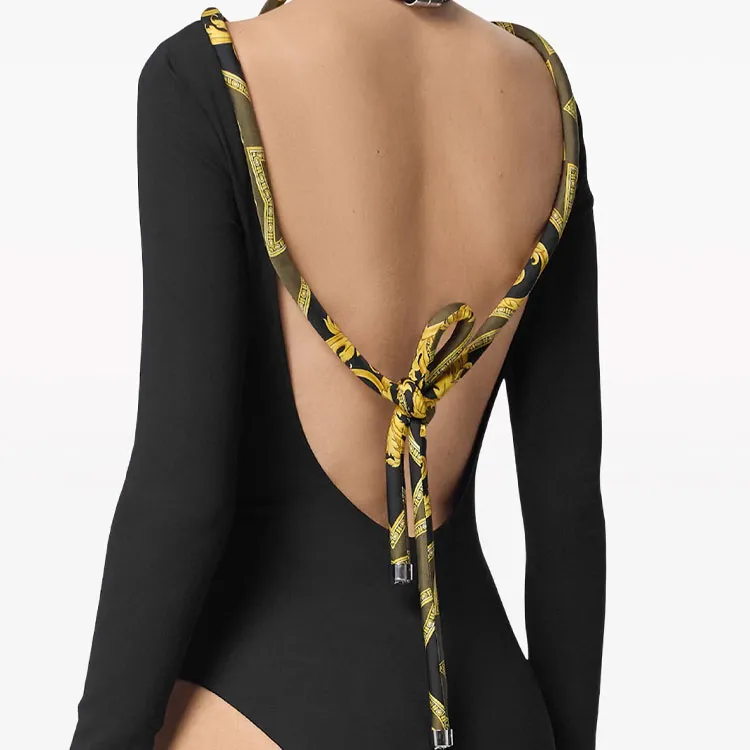 VERSACE La Coupe Des Dieux Long-Sleeved Bodysuit-3