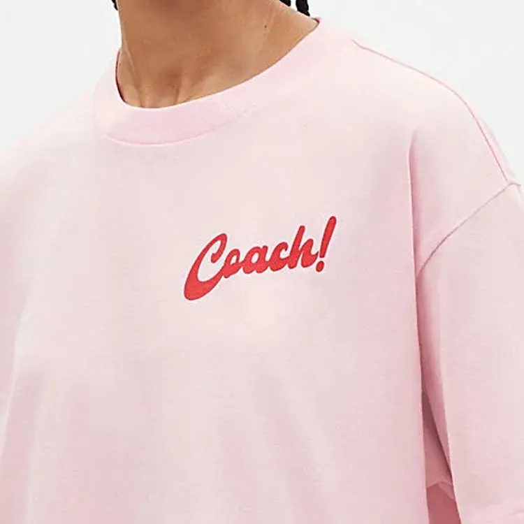 COACH T Shirts Women's Pink-3