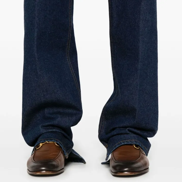 GUCCI Logo patch Straight Jeans-4