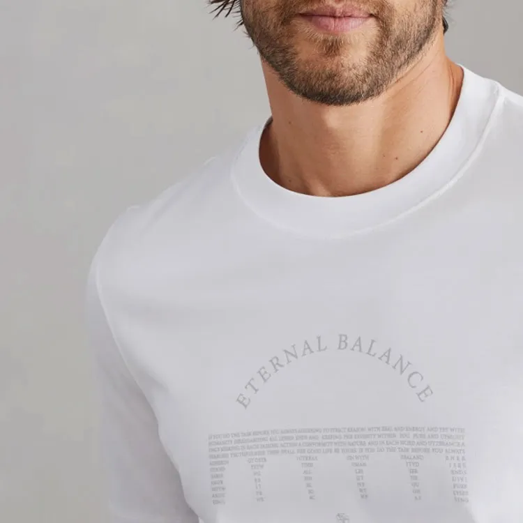 Brunello Cucinelli Graphic Printed Crewneck T Shirt-4